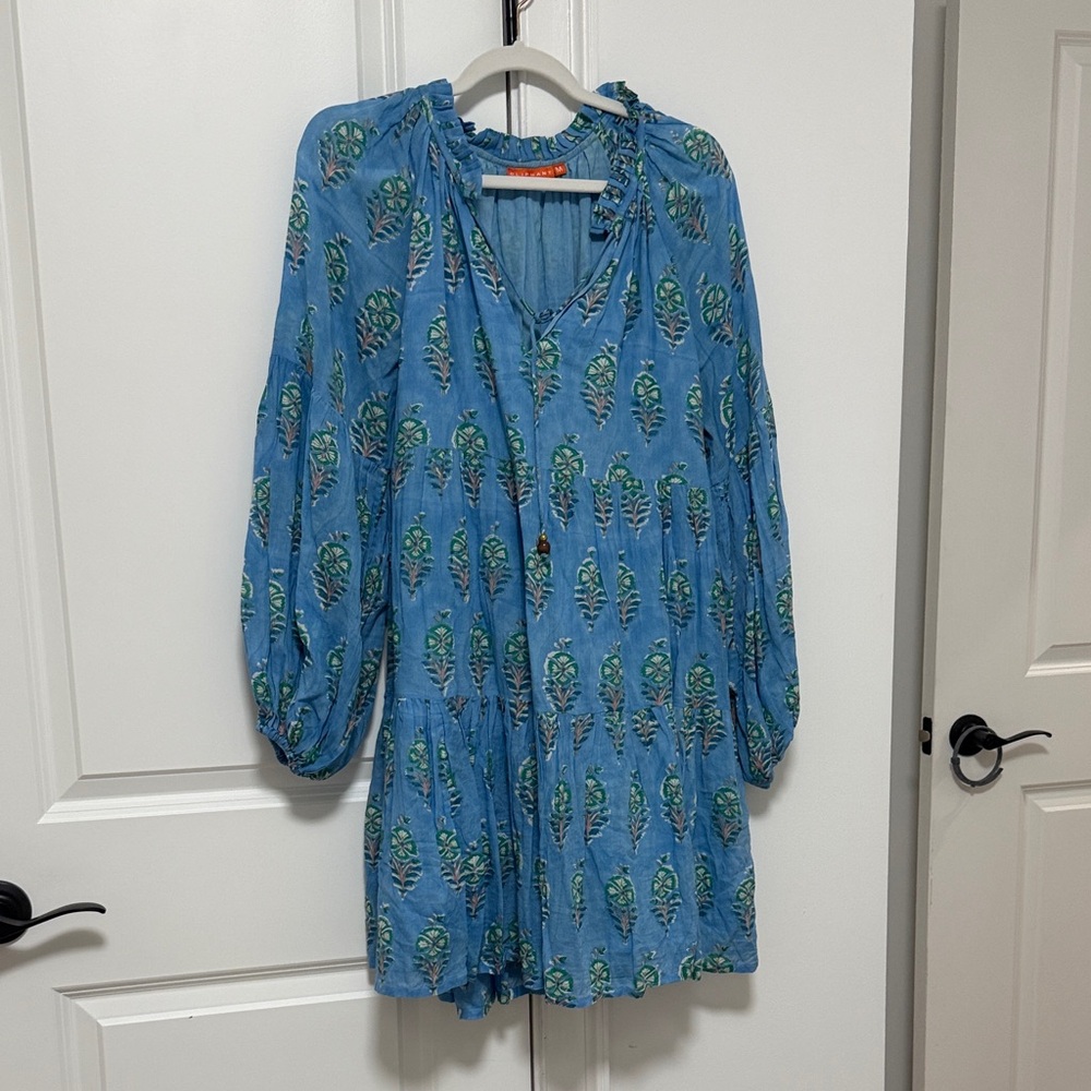 Oliphant Blue and Green Mini Dress